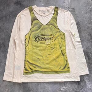 Heron Preston H2 Sport Long Sleeve Shirt. Size Small